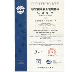 职业健康安全管理体系
