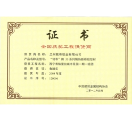 “鲁班奖”优秀获奖供应商